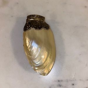 Natural Shell and Silver Container